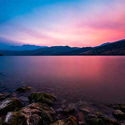 Sunset at Utah Lake